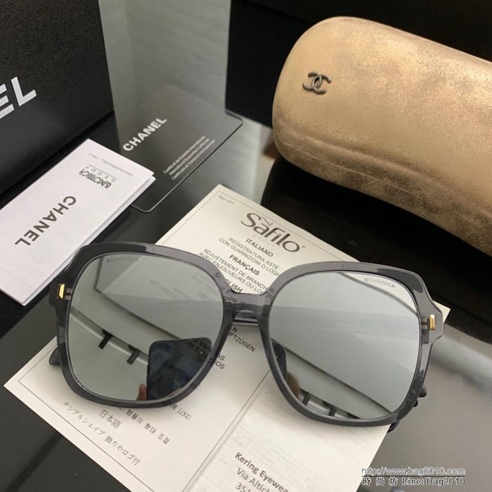 CHANEL香奈兒 19年開春新款 潮流爆款 時尚方框太陽鏡 高品質 網紅潮款墨鏡  lly1672